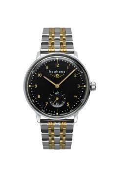 Bauhaus Damenuhr Quarz mit kleiner Sekunde mit Metallarmband